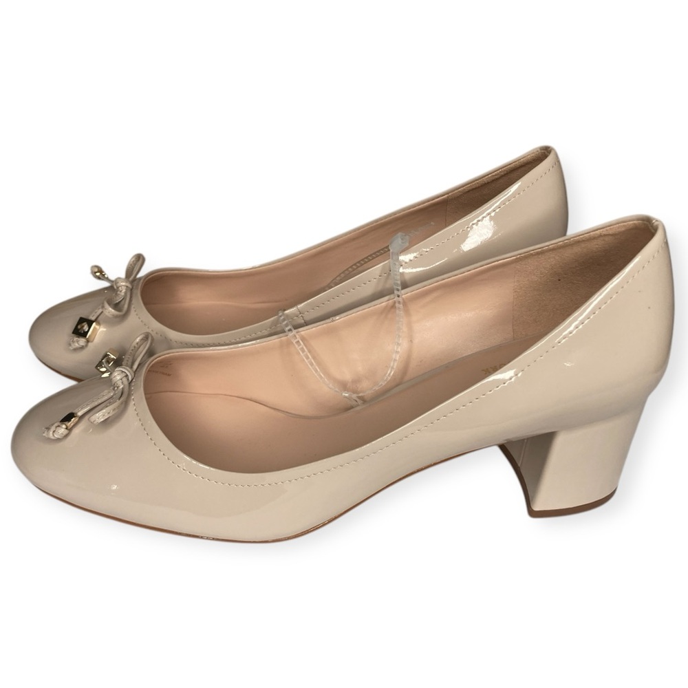 Kate Spade New York 10 Bev Bette Bow Tusk Patent Leather Block Heels - Picture 6 of 16